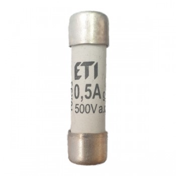Siguranta cilindrica 10X38 0.5A gG, ETI 002651011