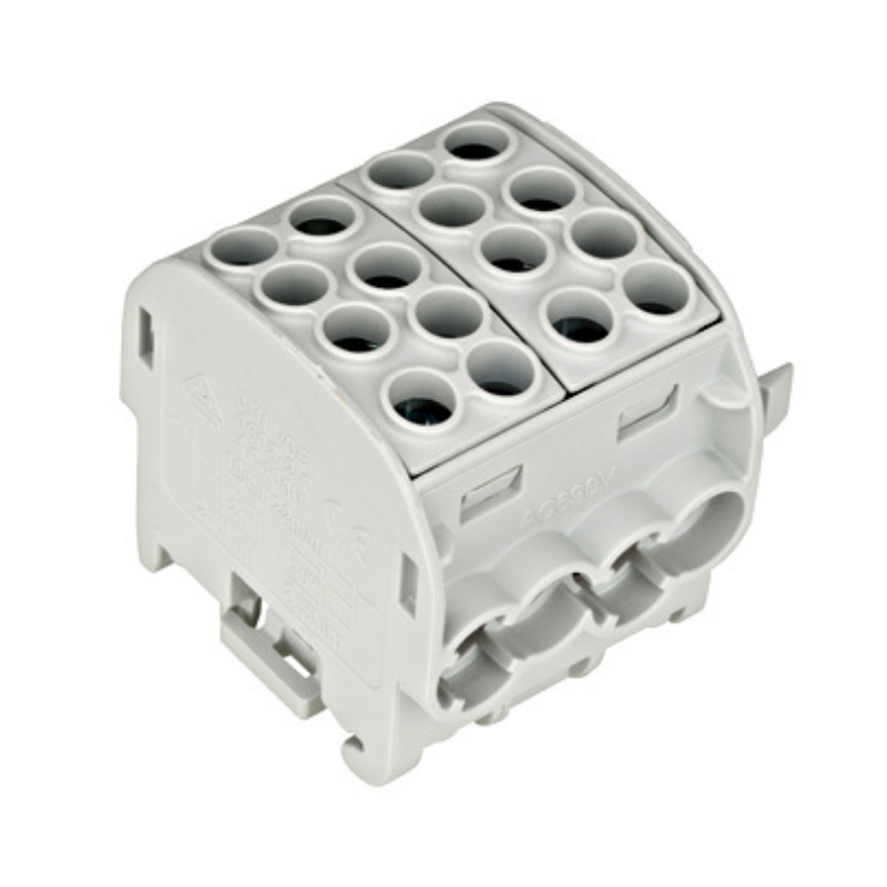 Clema derivatie 35mmp Al/Cu dubla gri IKA26212