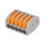 Clema Wago 5 poli cablu litat, cod 222-415