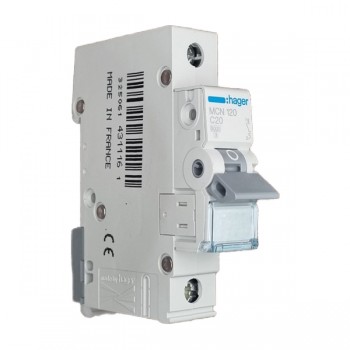 Siguranta automata  1P, 20A, 6kA, curba C, Hager MCN120