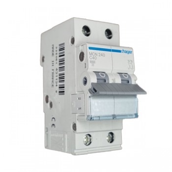 Siguranta automata 2P, 40A, 6kA, curba C, Hager MCN240