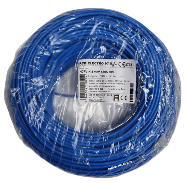 Conductor MYF 4 ( H07V-K ) albastru