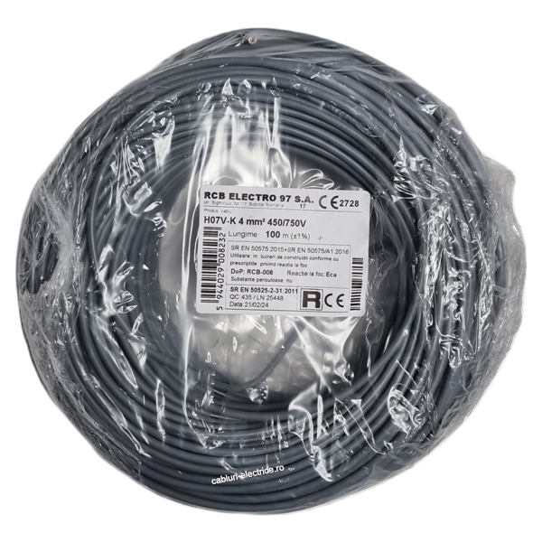 Conductor MYF 4 ( H07V-K ) gri