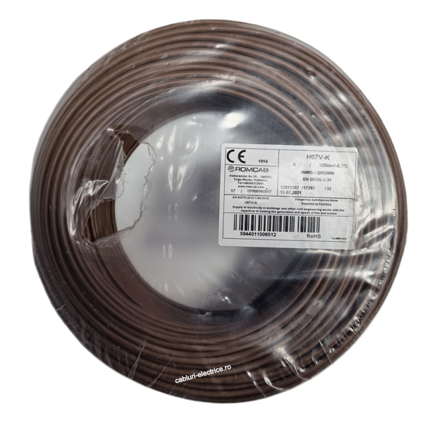 Conductor MYF 4 ( H07V-K ) maro