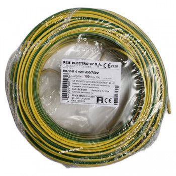 Conductor MYF 4 ( H07V-K ) verde-galben