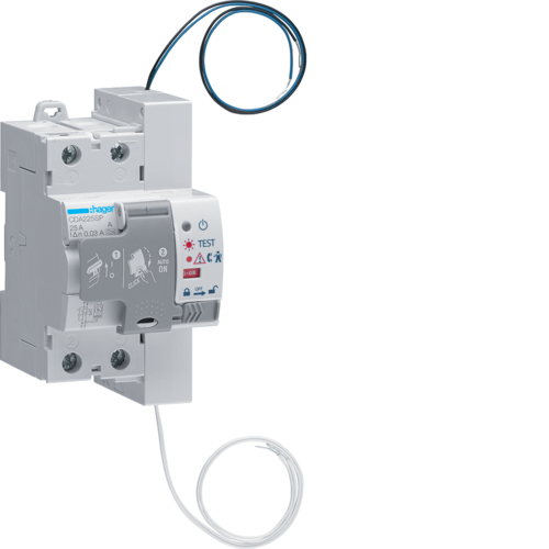 Intrerupator diferential cu reanclansare si autotest RCCB  2P PRO 25A/30mA 6kA tip A CDA225SP Hager