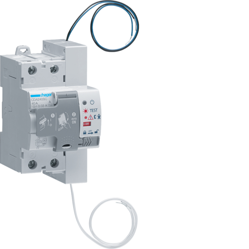 Intrerupator diferential cu reanclansare RCCB  2P 40A/30mA 6kA tip A Hager CDA240SC Hager