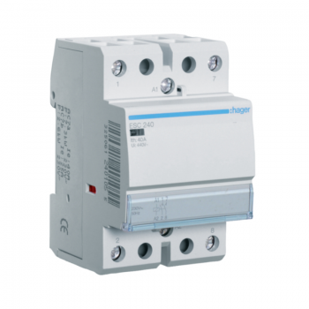Contactor modular 40A, 2ND, 230V, Hager ESC240