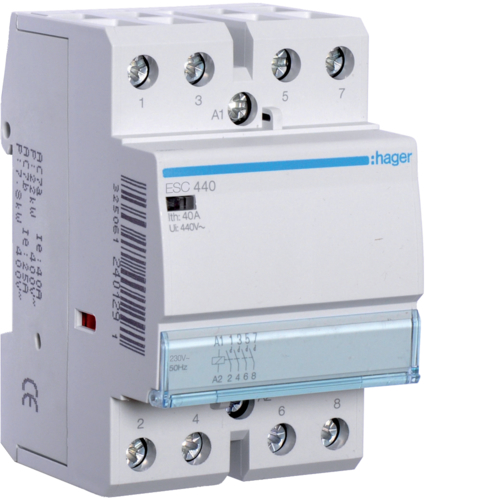 Contactor modular 40A 4ND 230V ESC440 Hager