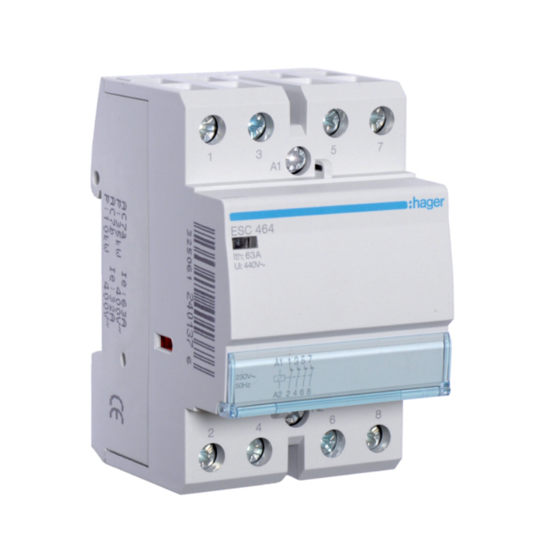 Contactor modular 63A, 4NI, 230V, Hager ESC464