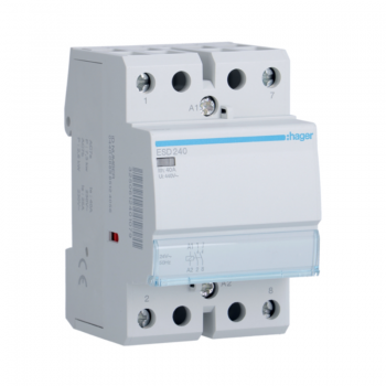 Contactor modular 40A, 2ND, Ub=24V, Hager ESD240