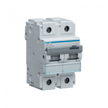 Siguranta automata 2P, 125A, 10kA, curba C, Hager HMF299