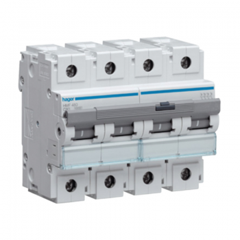 Siguranta automata 4P, 80A, 10kA, curba C, Hager HMF480