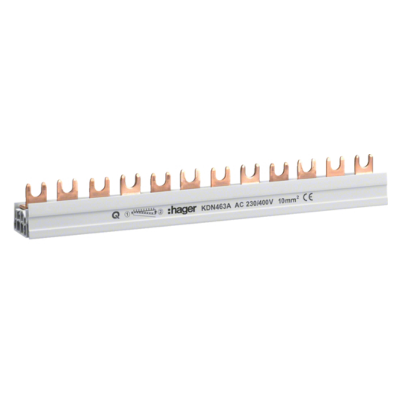 Busbar 4P 12M 63A furca KDN463A Hager