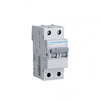 Siguranta automata 2P, 4A, 4.5kA, curba C,2P,  Hager MY204