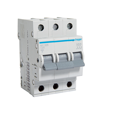 Siguranta automata 3P, 25A, 4.5kA, curba C, Hager MY325
