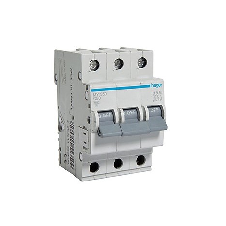 Siguranta automata 3P, 40A, 4.5kA, curba C, Hager MY340