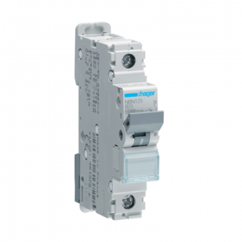 Siguranta automata 1P, 25A, 10kA, curba B, Hager NBN125
