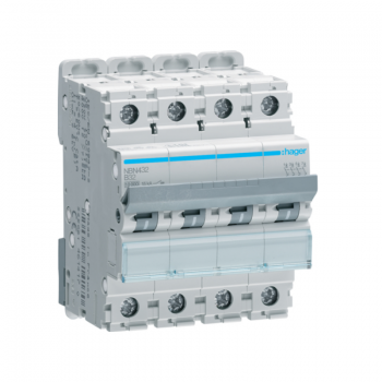Siguranta automata 4P, 32A, 10kA, curba B, Hager NBN432