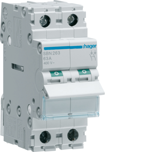 Separator modular 2P 63A 400V 2M cod SBN263 Hager