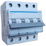 Siguranta automata 4P, 10A, 6kA, curba B, Hager MBN410