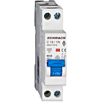 Siguranta automata 1P+N C 16A 1M 4.5kA AM417516 Schrack