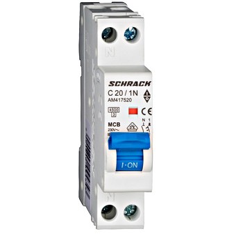 Siguranta automata 1P+N C 20A 1M 4.5kA AM417520 Schrack