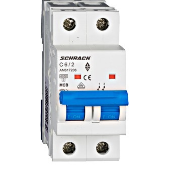 Siguranta automata 2P C 6A 2M 6kA AM617206 Schrack