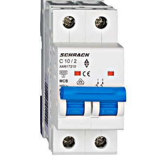 Siguranta automata 2P C 10A 2M 6kA AM617210 Schrack