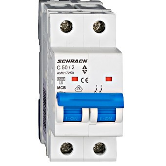 Siguranta automata 2P C 50A 2M 6kA AM617250 Schrack