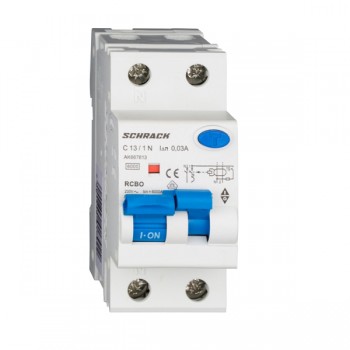 Siguranta automata diferentiala RCBO 1P+N C-13A/30mA tip A AK667613 Schrack