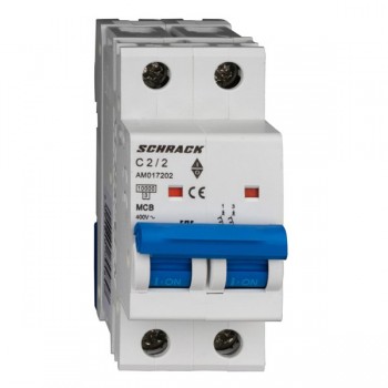 Siguranta automata 2P 2A 2M 10kA Schrack-Amparo AM017202