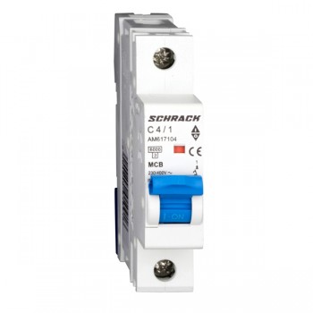 Siguranta automata 1P C 4A 6kA AM617104 Schrack