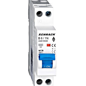 Siguranta automata 1P+N B 6A 1M 6kA AM618506 Schrack