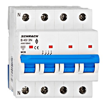 Siguranta automata 3P+N B 40A 4M 6kA AM618840 Schrack
