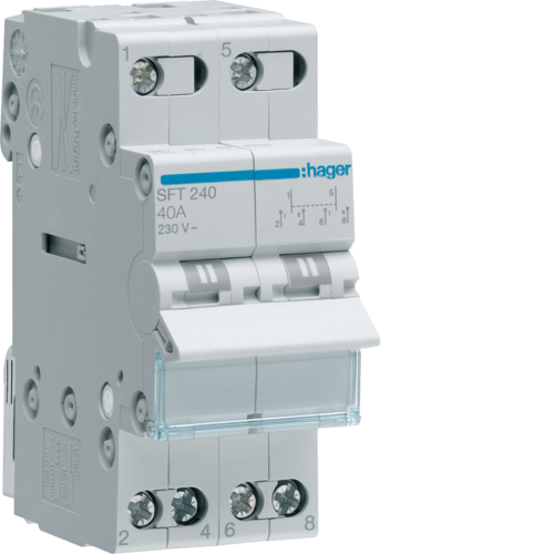 Comutator sursa 2P 40A 230V I-0-II SFT240 Hager