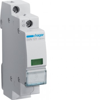 Lampă semnalizare 230V verde SVN121 Hager