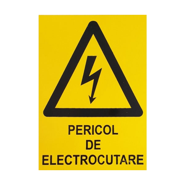 Indicator "PERICOL DE ELECTROCUTARE"