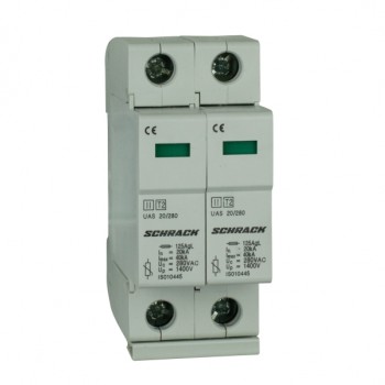 Descarcator supratensiune T2/C 2P 2X20kA/280V IS010447 Schrack