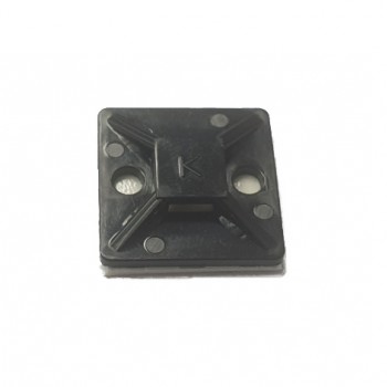 Suport autoadeziv pentru bride 25x25 negru MT-25