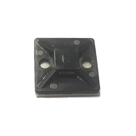 Suport autoadeziv pentru bride 25x25 negru MT-25