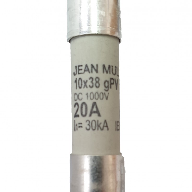 Siguranţă cilindrica c.c. 10x38 20A/1000V gPV  Jean Muller