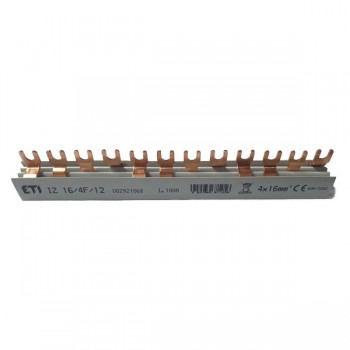 Busbar 4P 12M 16mmp 63A furca ETI 002921068