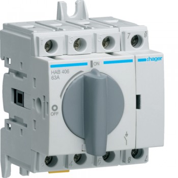 Intrerupator de sarcina 4P 63A HAB406 Hager