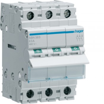 Intrerupator 3P 63A 400V 3M SBN363 Hager
