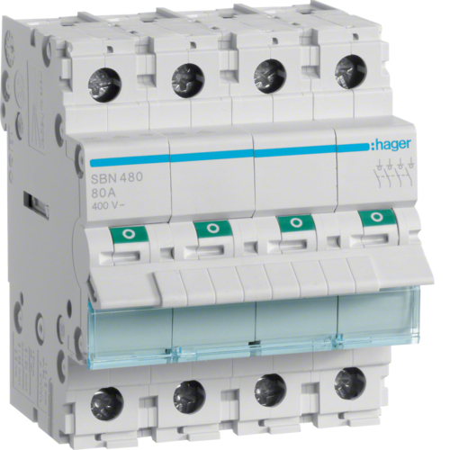 Intrerupator 4P 80A 400V 4M SBN480 Hager