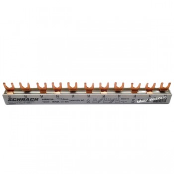 Busbar 1x RCCB 4-poli, 8 x MCB 1-pol, 11 module BSB90154 Schrack