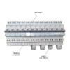 Busbar impartire faze pt. sigurante P+N KBN663A Hager