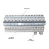 Busbar impartire faze pt. sigurante P+N KBN663C Hager