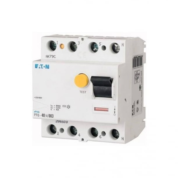 Întrerupător diferențial RCCB 4P 25A/300mA, 6kA, tip AC PF7-25/4/03 Eaton